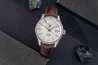 Thumbnail von TAG Heuer Carrera Calibre 7 Twin-Time Automatik Edelstahl Ref. WAR2011.FC6291 B&P 2017