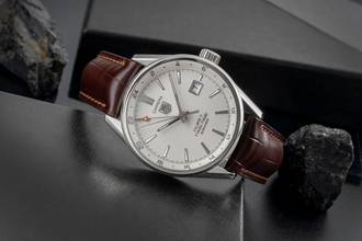 Thumbnail von TAG Heuer Carrera Calibre 7 Twin-Time Automatik Edelstahl Ref. WAR2011.FC6291 B&P 2017