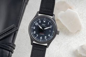 Thumbnail von IWC Fliegeruhr Pilot Top Gun Keramik / Titan Automatik Herrenuhr Ref. IW326901 Papiere 2020