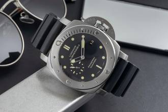 Thumbnail von Panerai Luminor Submersible 1950 3 Days Automatic Titan Ref. PAM00305 B&P 2016
