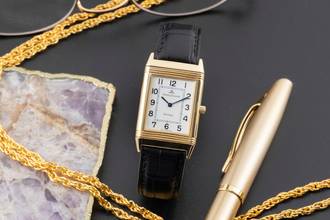 Thumbnail von Jaeger-LeCoultre Reverso 18k (0,750) Gold Quarz Damenuhr Ref. 250.1.09 Klassiker