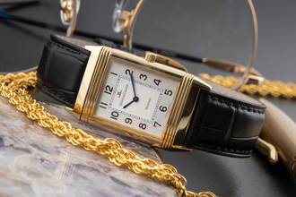 Thumbnail von Jaeger-LeCoultre Reverso 18k (0,750) Gold Quarz Damenuhr Ref. 250.1.09 Klassiker