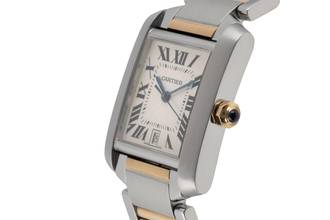Thumbnail von Cartier Tank Française Stahl / Gold Automatik Medium Size Ref. W51005Q4 2302