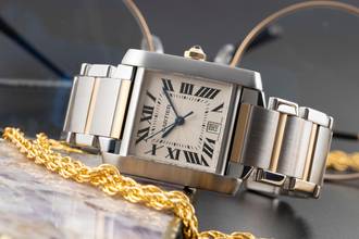 Thumbnail von Cartier Tank Française Stahl / Gold Automatik Medium Size Ref. W51005Q4 2302