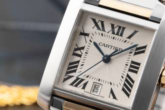 Thumbnail von Cartier Tank Française Stahl / Gold Automatik Medium Size Ref. W51005Q4 2302