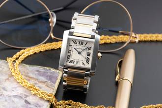 Thumbnail von Cartier Tank Française Stahl / Gold Automatik Medium Size Ref. W51005Q4 2302