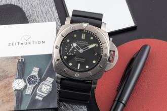 Thumbnail von Panerai Submersible 1950 3 Days Titan Automatik Herrenuhr Ref. PAM00364 B&P 2014