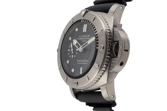 Thumbnail von Panerai Submersible 1950 3 Days Titan Automatik Herrenuhr Ref. PAM00364 B&P 2014
