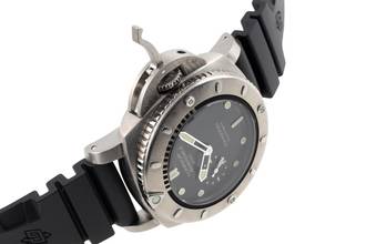 Thumbnail von Panerai Submersible 1950 3 Days Titan Automatik Herrenuhr Ref. PAM00364 B&P 2014