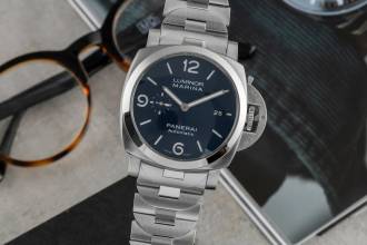 Thumbnail von Panerai Luminor Marina Automatic Specchio Blu Stahl Automatik Ref. PAM01316 B&P 2021