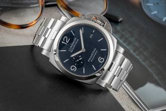 Thumbnail von Panerai Luminor Marina Automatic Specchio Blu Stahl Automatik Ref. PAM01316 B&P 2021