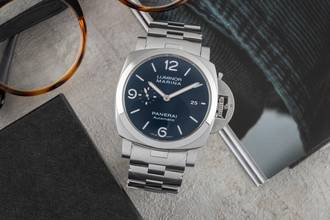 Thumbnail von Panerai Luminor Marina Automatic Specchio Blu Stahl Automatik Ref. PAM01316 B&P 2021