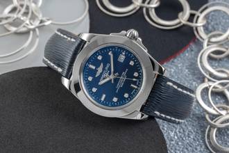 Thumbnail von Breitling Galactic 32 Diamond Dial Stahl Quarz Damenuhr W7133012/C966 B&P 2017
