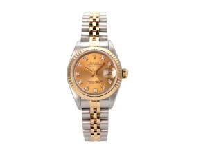 Thumbnail von Rolex Lady-Datejust 26 Edelstahl Gelbgold Ref. 69173 Champagner Diamant
