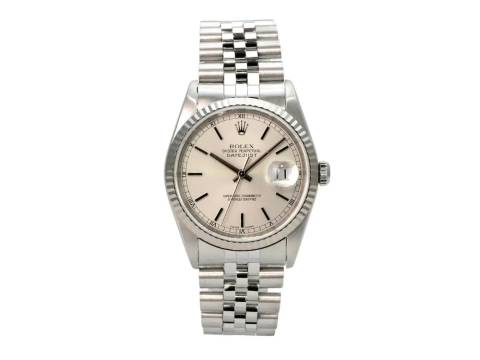 Rolex Datejust 36 Ref. 16234 Silber Jubile-Band