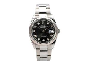 Thumbnail von Rolex Datejust 36 Oystersteel Weißgold Ref. 126234 Schwarz Diamant