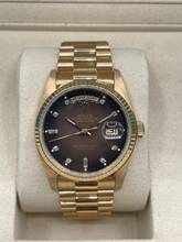 Thumbnail von Rolex Day-Date 36 18038 TOP CONDITION. y.1986 RARE BROWN VIGNETTE DIAMOND Dial