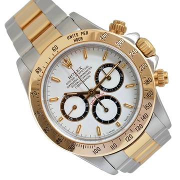  Rolex Daytona 16523 white dial 6 inverted Tritium dial Full Set 1994's 