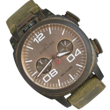  Anonimo Militare Chronograph Military Italian Alpine Bronze dial Full Set 2018’s 