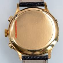 Thumbnail von Eberhard & Co. Extra-Fort Pre-Extrafort Oversize Split-Seconds-Chronograph Gelbgold 18KT sehr selten 1942