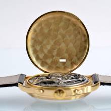 Thumbnail von Eberhard & Co. Extra-Fort Pre-Extrafort Oversize Split-Seconds-Chronograph Gelbgold 18KT sehr selten 1942
