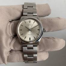 Thumbnail von Rolex Air King 5500 Oyster Perpetual silver dial Full Set 1982’s