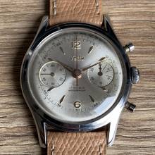 Thumbnail von Wyler Vetta chronograph 281-107 Valjoux 23 Silver dial 1960’s