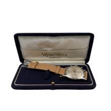 Thumbnail von Wyler Vetta chronograph 281-107 Valjoux 23 Silver dial 1960’s