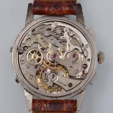 Thumbnail von Marvin Chronograph Dato Compax Tropical Zifferblatt Valjoux 72C 1950er Jahre