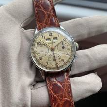 Thumbnail von Marvin Chronograph Dato Compax Tropical Zifferblatt Valjoux 72C 1950er Jahre