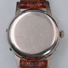 Thumbnail von Marvin Chronograph Dato Compax Tropical Zifferblatt Valjoux 72C 1950er Jahre