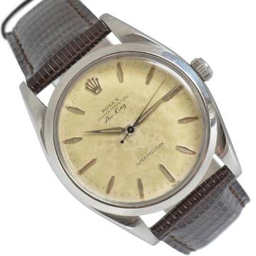 Rolex Air King 5504 Super Precision silver dial 1957's