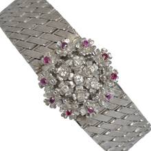 Thumbnail von SARCAR GENEVE Lady Jewel Uhr Weißgold 18KT mit echten Rubinen und Diamanten Komplettset