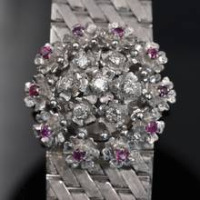 Thumbnail von SARCAR GENEVE Lady Jewel Uhr Weißgold 18KT mit echten Rubinen und Diamanten Komplettset
