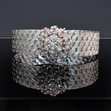 Thumbnail von SARCAR GENEVE Lady Jewel Uhr Weißgold 18KT mit echten Rubinen und Diamanten Komplettset