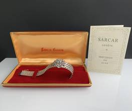 Thumbnail von SARCAR GENEVE Lady Jewel Uhr Weißgold 18KT mit echten Rubinen und Diamanten Komplettset