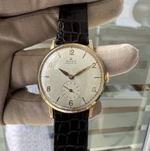 Thumbnail von Rolex Precision Classic Oversize 34MM Elfenbeinscheibe gelb Gold 9KT 1953