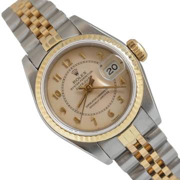 Rolex Lady-Datejust 69173 Ladies 26MM Enamel cream dial Full Set 1994