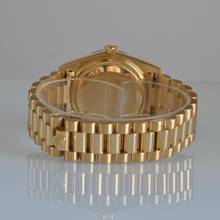 Thumbnail von Rolex Day-Date 36 18038 President Factory soleil blue dial diamonds gold 18KT Full Set