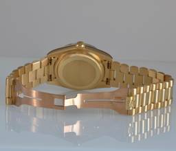 Thumbnail von Rolex Day-Date 36 18038 President Factory soleil blue dial diamonds gold 18KT Full Set