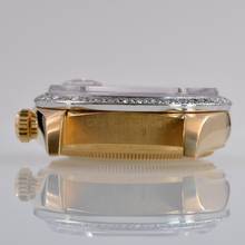 Thumbnail von Rolex Day-Date 36 18038 President Factory soleil blue dial diamonds gold 18KT Full Set