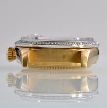 Thumbnail von Rolex Day-Date 36 18038 President Factory soleil blue dial diamonds gold 18KT Full Set