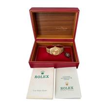 Thumbnail von Rolex Datejust 36 1611 Champagne dial yellow gold 18KT Full Set 1972