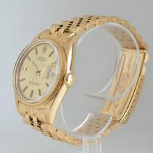 Thumbnail von Rolex Datejust 36 1611 Champagne dial yellow gold 18KT Full Set 1972