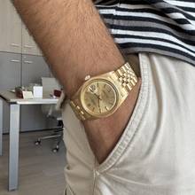 Thumbnail von Rolex Datejust 36 1611 Champagne dial yellow gold 18KT Full Set 1972