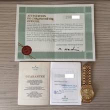 Thumbnail von Rolex Datejust 36 1611 Champagne dial yellow gold 18KT Full Set 1972