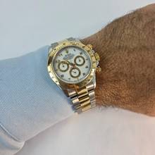 Thumbnail von Rolex Daytona Ouro & Aço Racing White Dial 40mm Automático Completo