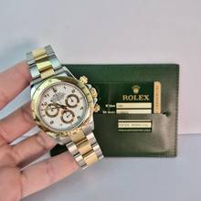 Thumbnail von Rolex Daytona Ouro & Aço Racing White Dial 40mm Automático Completo