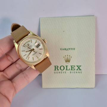Rolex Day-Date 36 36mm Yellow Gold 1976 Automático Com Certificado