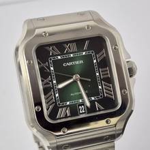 Thumbnail von Cartier Santos Large Green Dial 2 Pulseiras 40mm Automático Completo